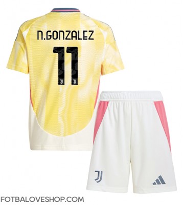 Juventus Nicolas Gonzalez #11 Dětské Venkovní Dres 2024-25 Krátký Rukáv (+ trenýrky)